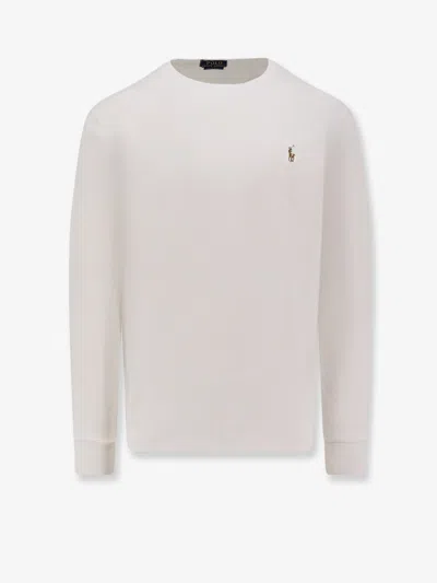 Polo Ralph Lauren Slim Fit Cotton Sweater In White