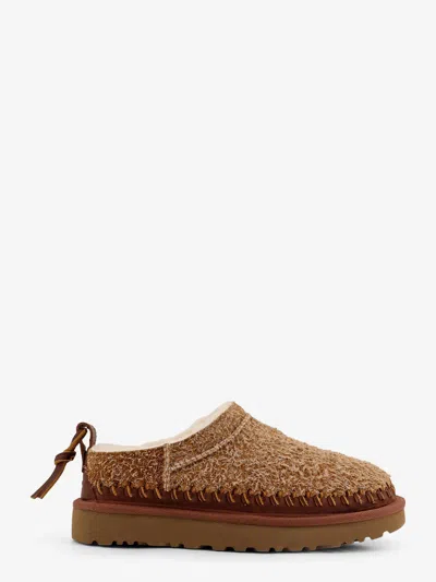 Ugg Camel Suede Classic Micro Biarritz Slippers In Brown