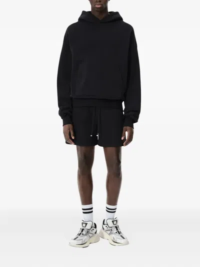 Amiri Logo-embroidered Drawstring Shorts In Black