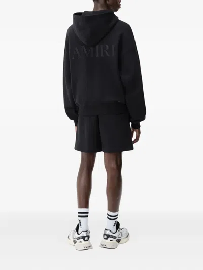 Amiri Logo-embroidered Drawstring Shorts In Black
