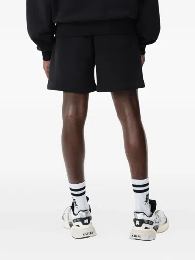 Amiri Logo-embroidered Drawstring Shorts In Black