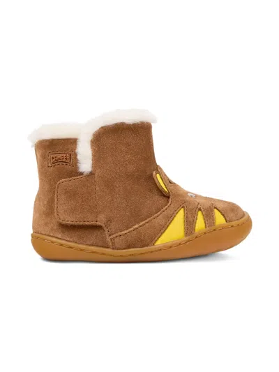 Camper Tiger-face Fur-lined Boots In Multi