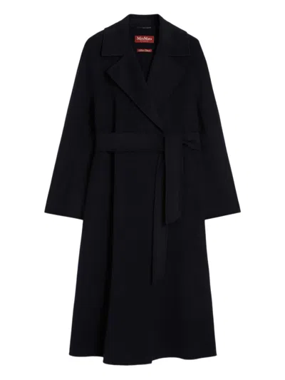 Max Mara Euclide Cashmere Dressing Gown Coat In Black