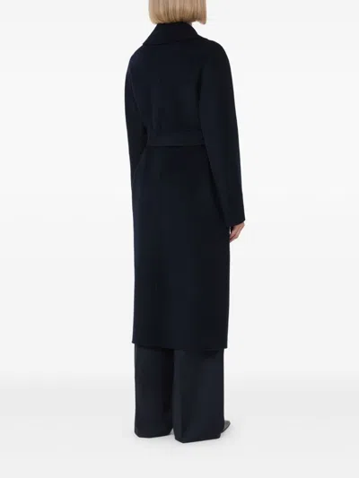 Max Mara Euclide Cashmere Dressing Gown Coat In Black
