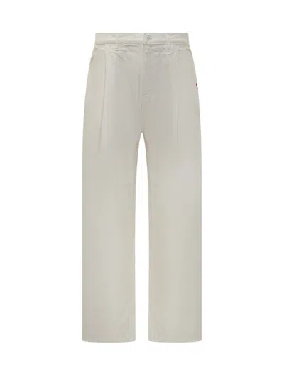 Amish Pant Pleated Pocket Pants In White