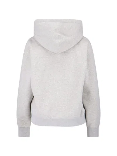 Jil Sander Grey Cotton Hoodie In Gray
