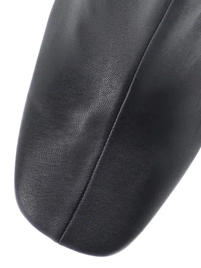 Dries Van Noten Pointed Toe Ankle Boots With Sculptural Heel In Black