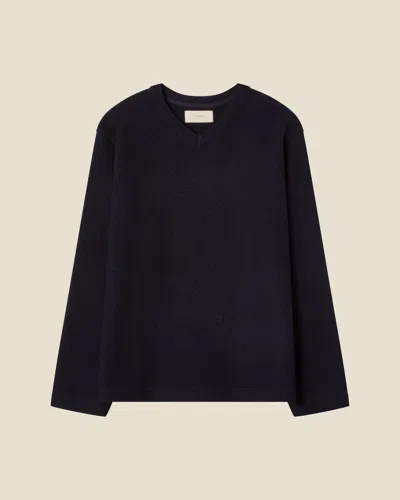 Jeanerica Luca V-neck Sweater Navy In Blue
