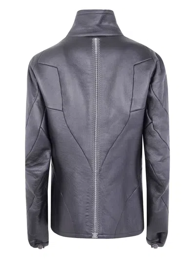 Isaac Sellam Experience Zip-front Leather Jacket In Gray