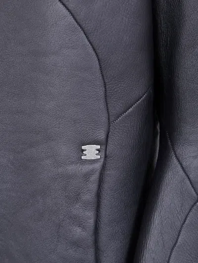 Isaac Sellam Experience Zip-front Leather Jacket In Gray