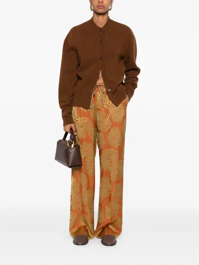 Phisique Du Role Button-front Wool Cardigan In Brown