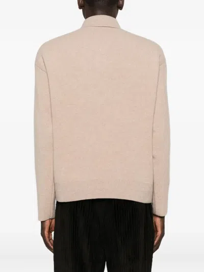 Jacquemus La Maille Vareuse Pallone Wool And Cashmere-blend Sweater In Neutral