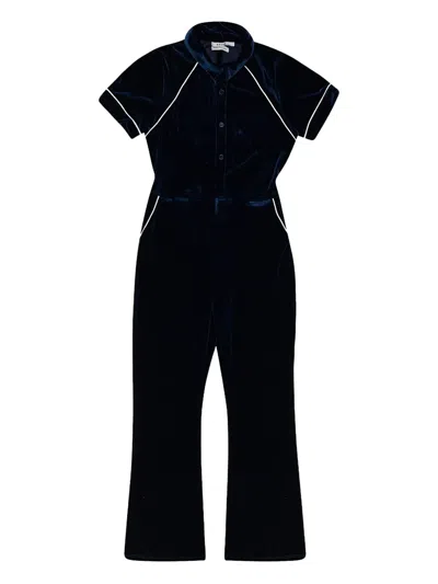 Rhude Rocco Velvet Jumpsuit In Multi