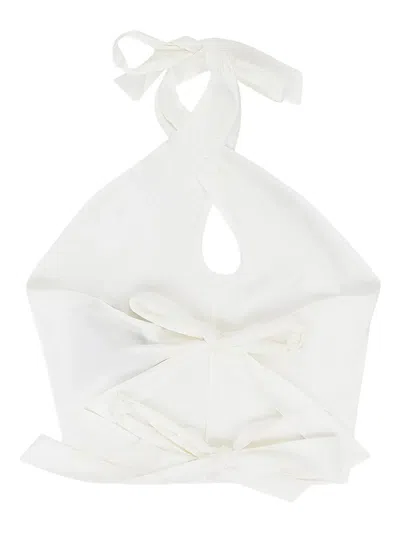 Rhude White Cross-tie Blouse