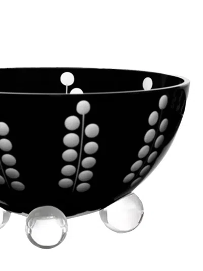 Artel Medium Bublinka Footed Bowl (9.1 Cm) In Black