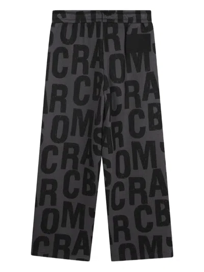 Marc Jacobs Jumbled Logo Pattern Sweatpants In Black