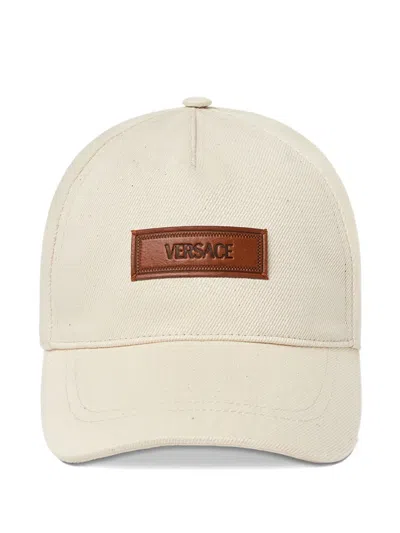 Versace Contrasting-patch Baseball Cap In White