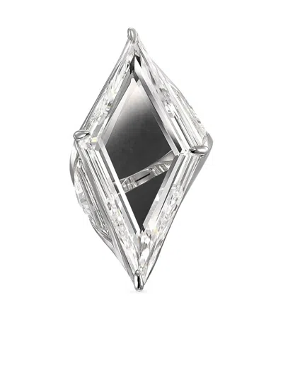 Anabela Chan Rhodium Vermeil Trinity's Shard Ring In Metallic