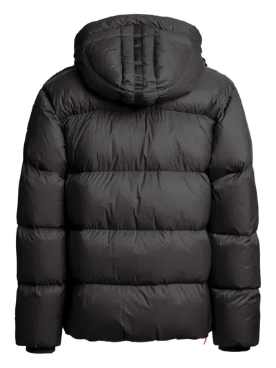 Parajumpers Black Cloud Hooded Down Jacket In Black