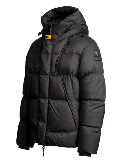 Parajumpers Black Cloud Hooded Down Jacket In Black