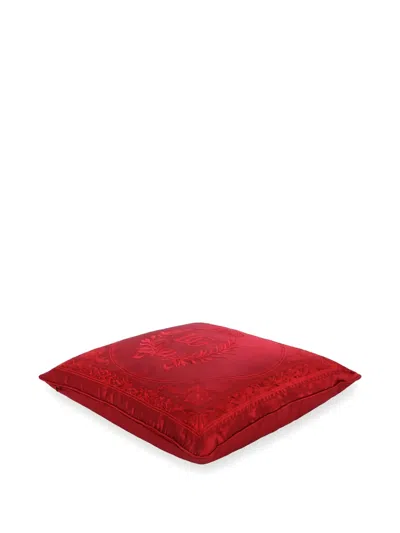 Dolce & Gabbana Mikado Silk Cushion Large In Red