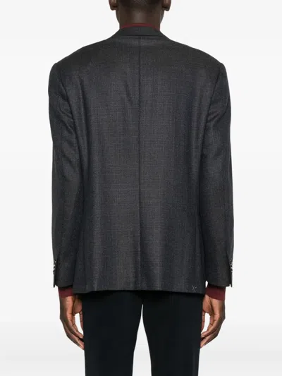Corneliani Two-button Patch-pocket Jacket In Gray