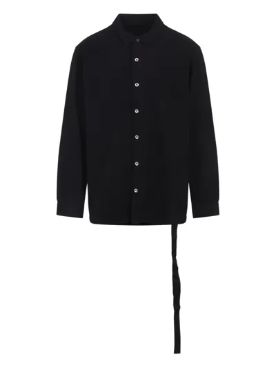 Rick Owens Drkshdw Oversized Shirt With Chest Pockets And Long Sleeves In Black