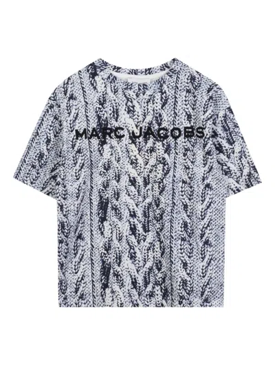Marc Jacobs Trompe L'oeil-print T-shirt In Gray