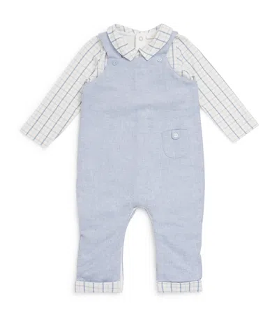 Patachou All-in-one And Dungarees Set In Blue