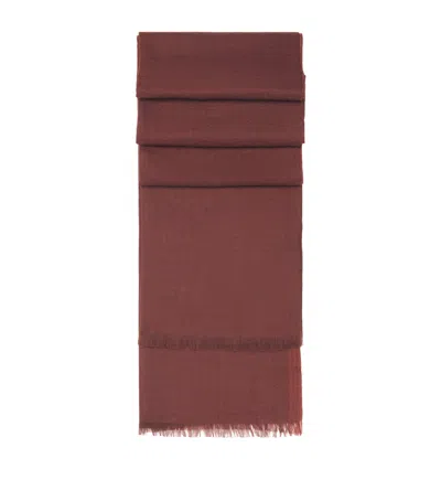 Colombo Cashmere Scarf In Brown