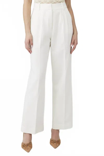 Favorite Daughter The Favorite High Waisted Wide-leg Pant In Ivory In Multi
