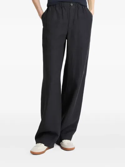 Vince Elastic-waist Trousers In Black
