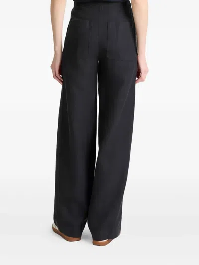 Vince Elastic-waist Trousers In Black