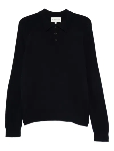 Eric Bompard Long-sleeve Polo Shirt In Black