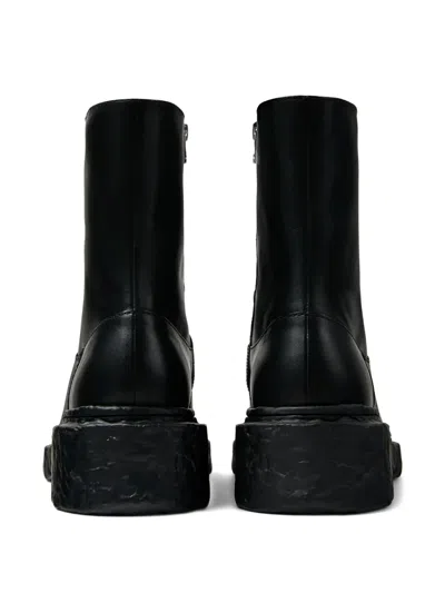 Camperlab Zip-detail Textured Boots In Black
