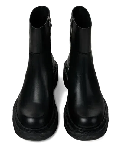 Camperlab Zip-detail Textured Boots In Black