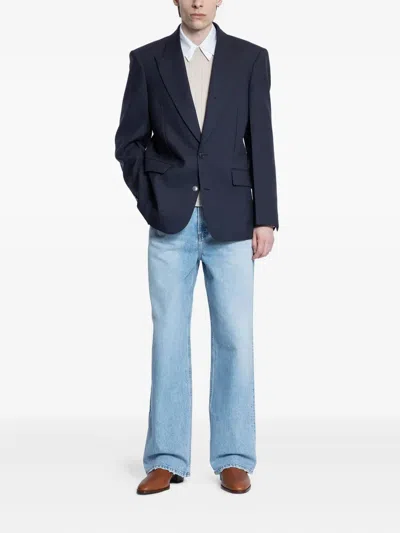 Recto Single-breasted Blazer In Blue