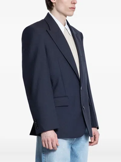 Recto Single-breasted Blazer In Blue