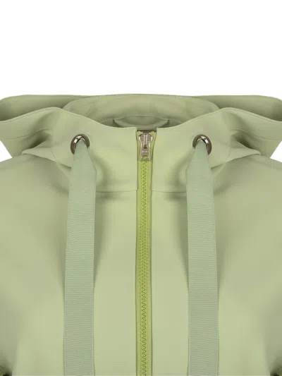 Herno Hooded Zip-front Jacket In Green