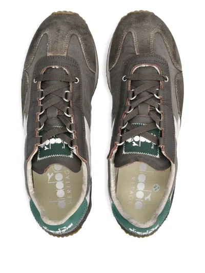 Diadora Heritage Equipe Sneakers In Mud Suede In Gray