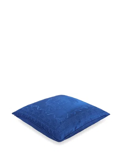 Dolce & Gabbana Mikado Silk Cushion (60cm X 60cm) In Blue