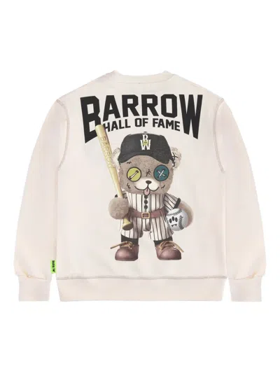 Barrow Embroidered-logo Sweatshirt In Neutral