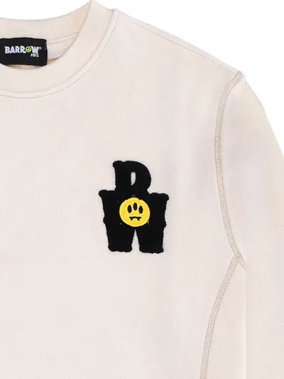 Barrow Embroidered-logo Sweatshirt In Neutral