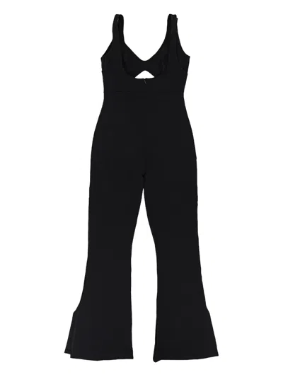 Rhude Cut-out Flared Jumpsuit In Black