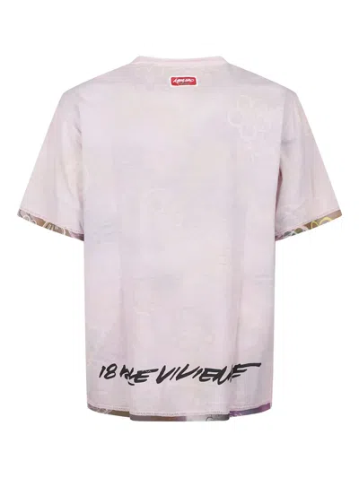 Kenzo Graphic Crew Neck T-shirt In Pink