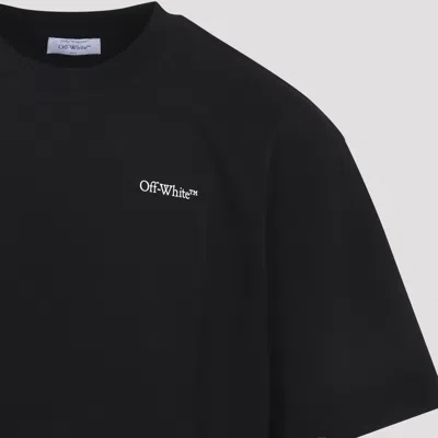Off-white Ribbed Crew Neck Short-sleeve T-shirt In Black