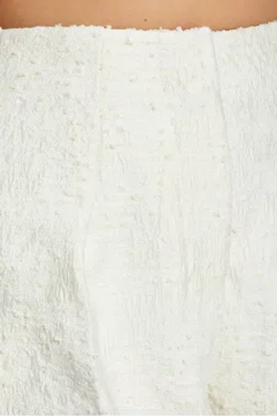 Jacquemus Le Curvo Tweed Trousers In White