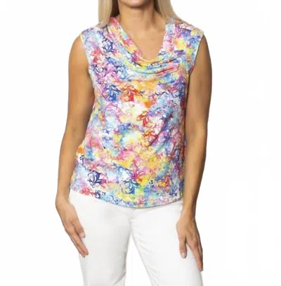 Sno Skins Viscose Sleeveless Tank Top In Antiquity In Multi