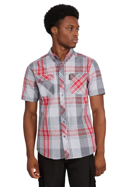 Ecko Unltd Construct Short Sleeve Woven Shirt In Multi