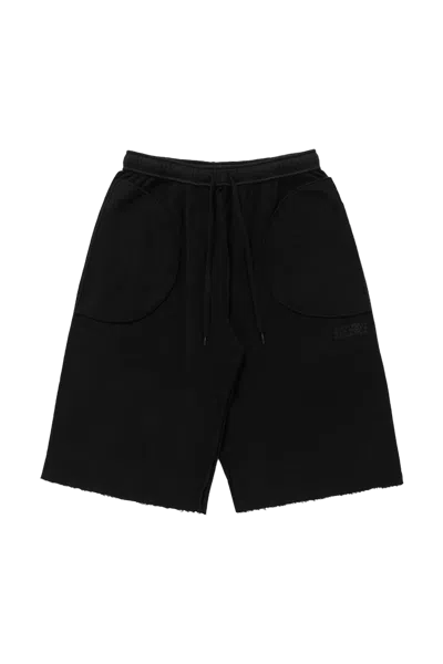 Mm6 Maison Margiela Knee-length Shorts Featuring Elastic Waistband In Black